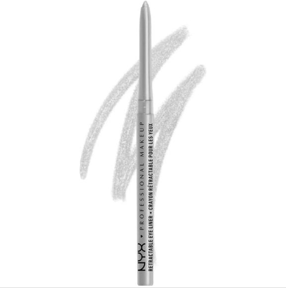 🌹 3/$12 NYX Professional Makeup Retractable Eye Liner, Waterproof, Silver - Picture 1 of 4